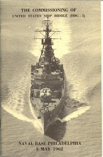 USS Biddle DDG-5 Commisioning Pamphlet Front Cover.jpg